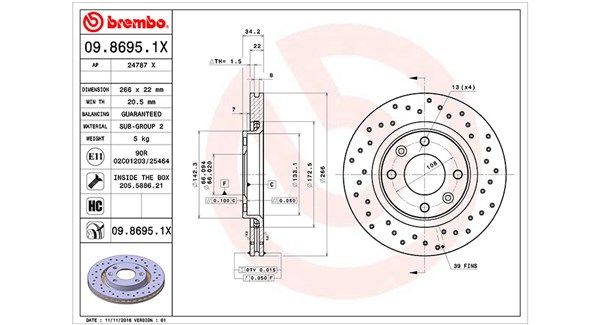 MAGNETI MARELLI Bremžu diski 360406018702